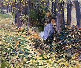 Theodore Robinson Autumn Sunlight painting
